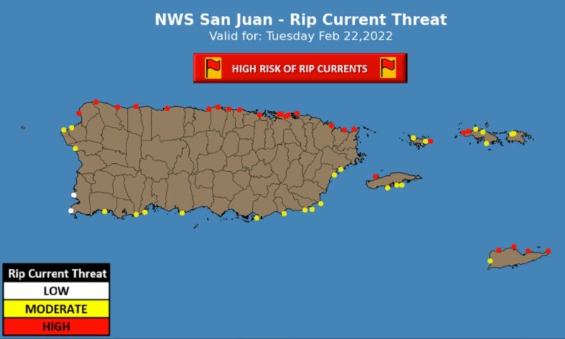 Puerto Rico - Rip Currents - Tourism