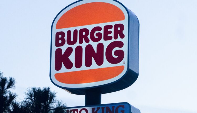 Burger King sign.